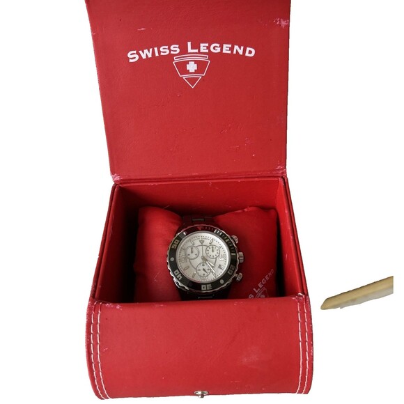 Swiss Legend Karamica Ceramic Men's Watch w/ Swiss Movement and Sapphire Crystal - Picture 9 of 15